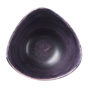 Churchill Stonecast Patina Deep Purple Triangle Bowl 153mm (Pack of 12) - DX068 - 1