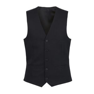 Brook Taverner Mens Mercury Black Waistcoat Large - BA053-L - 1