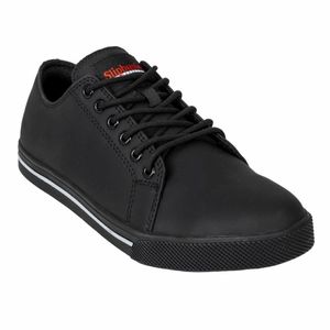 Slipbuster Recycled Microfibre Safety Trainers Matte Black 44 - BA060-44 - 1