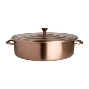 Steelite Creations Homestyle Brushed Bronze Round Chafer 9.1L - VV3908 - 1