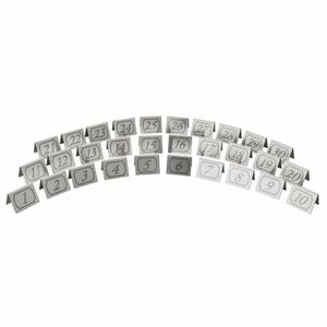 Beaumont Stainless Steel Table Numbers 21-30 - CZ435 - 1