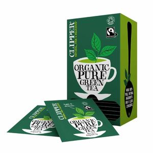 Clipper Fairtrade Organic Green Tea Bag Envelopes (Case of 6 x 25) - CZ730 - 1