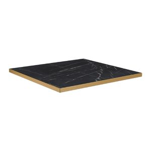 Omega Square Laminate Table Top Black Marble 600x600mm - HS754 - 1