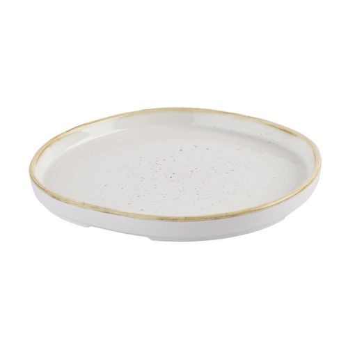 Churchill Stonecast Barley White Organic Walled Plates 206mm (Pack of 6) - HR393 - 2