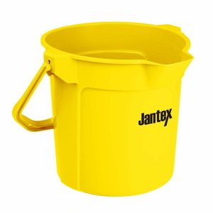 Jantex Yellow Graduated Bucket with Pouring Lip 10ltr - FU834 - 1
