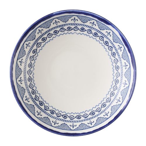 Dudson Harvest Moresque Coupe Bowls Blue 247mm (Pack of 12) - HX225 - 1