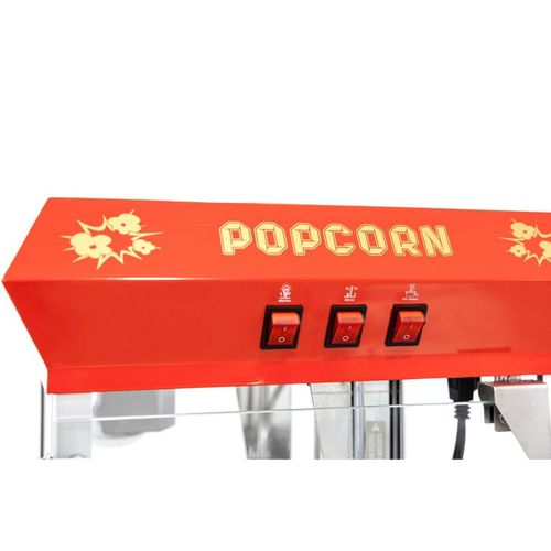 A1 Equipment 8oz Popcorn Machine with Cart Red - HT426 - 10