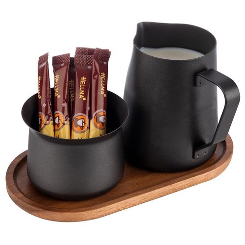 APS Acacia Wood And Stainless Steel Milk and Sugar Set - HS900 - 4