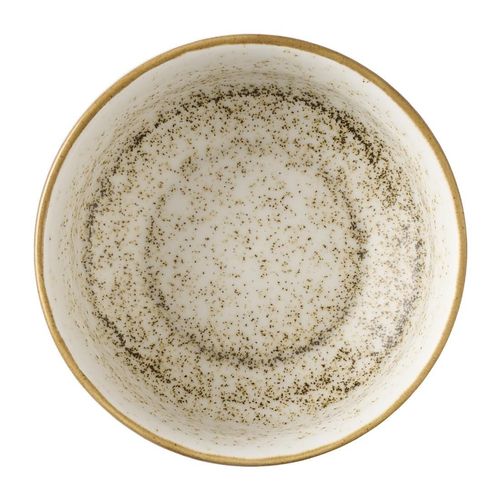 Churchill Nourish Cinnamon Brown Barley White Kochi Shallow Bowls 266ml (Pack of 12) - HX196 - 2