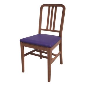 Bolero Bespoke Vicky Side Chair in Blue/Walnut - HT917 - 1