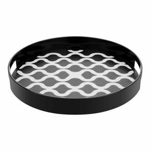 Olympia Kristallon PC Round Non Slip Tray with Handles 300mm - DP664 - 1
