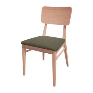 Bolero Bespoke Brenda Side Chair in Olive/Beech - HT930 - 1