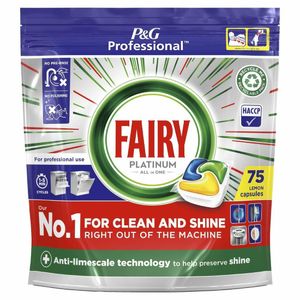 Fairy Professional Platinum Dishwasher Tablets Lemon (Pack of 3 x 75) - DX544 - 1
