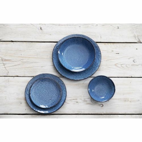 Olympia Denim Blue Coupe Plates 230mm (Pack of 6) - FU221 - 7