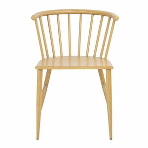 Bolero Harrowdene Metal Side Chairs Wood Effect (Pack of 2) - FU526 - 3