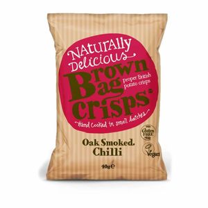 Brown Bag Crisps Oak Smoked Chilli 40g (Pack of 20) - FU431 - 1