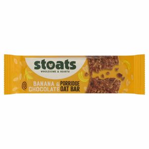 Stoats Banana & Chocolate Oat Bars 42g (Pack of 24) - HS861 - 1