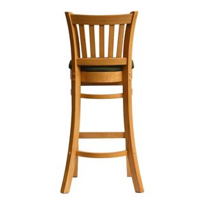 Manhattan Bar Chair in Soft Oak with Shetland Forest Seat - HX861 - 3