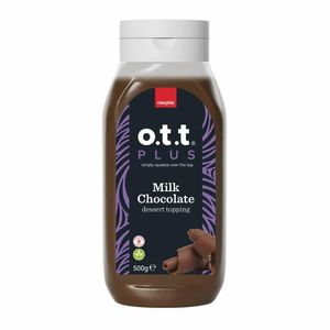 Macphie O.T.T PLUS Milk Chocolate Dessert Topping 500g - KA109 - 1