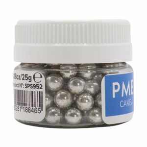 PME Silver Sugar Pearls 6mm - HU233 - 3