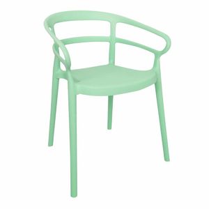 Bolero Mateo Caf? Chairs Mint Green (Pack of 2) - DX981 - 1