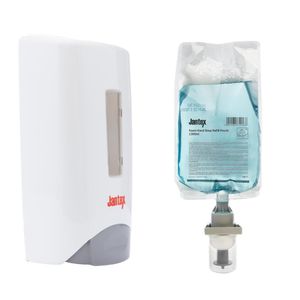 Jantex Manual Hand Soap Dispenser and Refill Bundle 1300ml - SA814 - 1