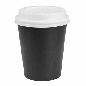 Nisbets Essentials Hot Cups and Lids Pack 8oz (Pack of 350) - HW634 - 1
