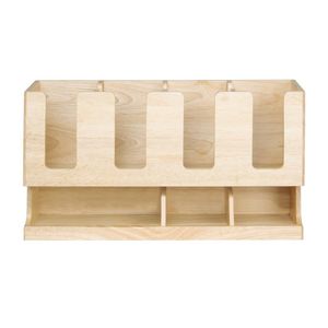 Olympia Cup and Condiment Station Hevea Wood 450x120x240mm - HX395 - 3