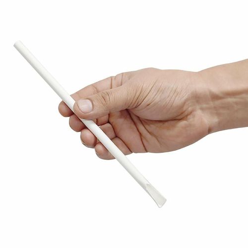 Fiesta Compostable Paper Spoon Straw White 210x8mm (Pack of 250) - HU367 - 3