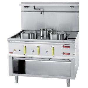Diamond 3 Burner Wok Stove with Water Curtain - HY191 - 1
