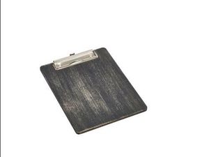Black Wooden Menu Clipboard A5 18.5x24.5x0.6cm - 1