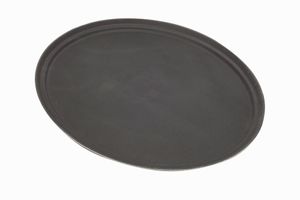 Gengrip 27" Oval Non-Slip Tray Black - 1