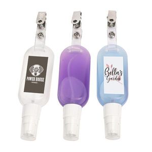 Custom Branded Alcohol Free Antibacterial Hand Sanitiser On A Clip (50ml) - 1