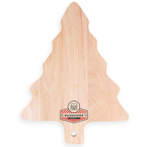 Custom Branded Tree Shape Wooden Chopping Board (30x23cm) - 1