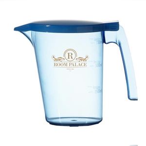 Custom Branded Bedside Water Jug And Blue Lid - 750ml - 1