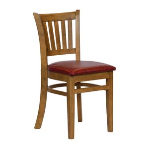 Turin Dining Table with 4 Manhattan Dining Chairs Weathered Oak with Bison Bordeaux - JA219 - 1