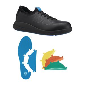 WearerTech Transform Safety Toe Trainer Black with Modular Insole Size 44 - BB745-44 - 1
