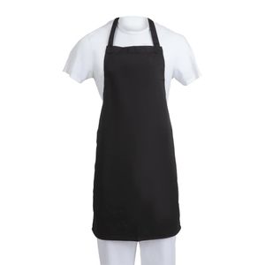 Whites Bib Apron Polycotton Black (5 pack) - SA816 - 3