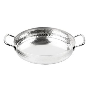 Olympia Table Presentation Handled Dish Stainless Steel Hammered 180mm - HY112 - 3