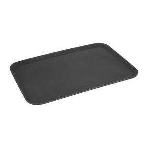 Olympia Kristallon Rectangular Tray Black Anti-Slip Fibreglass 455x655mm - HY139 - 3