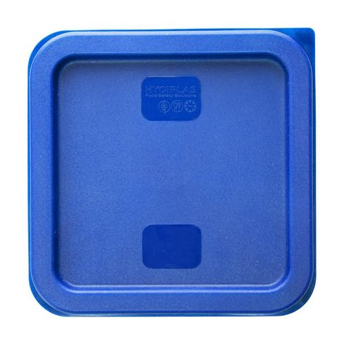 Hygiplas Square Food Storage Container Lid Blue Small - HY410 - 2