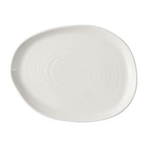 Churchill Envisage Natural White Organic Oblong Plates 260x200mm (6 Pack) - JA072 - 1