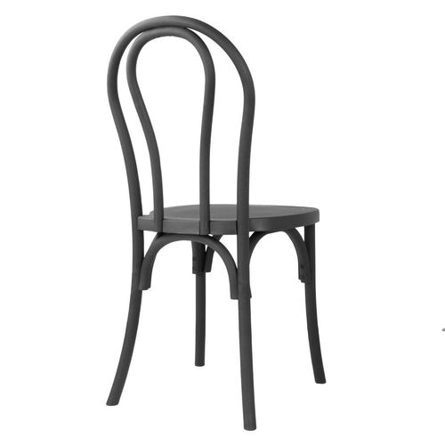 Bolero Soho Bentwood Style Resin Chairs Black (4 Pack) - HW286 - 3