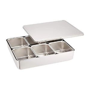 Clover Japanese Yakumi Pan Condiment Holder with 3 Small Inserts - JA633 - 3