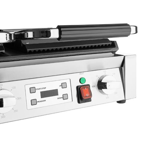 Buffalo Double Contact Grill Flat Base Ribbed Top Plate - CU612 - 6