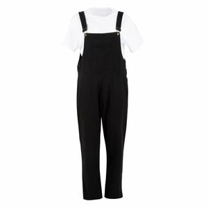 Southside Bib & Brace Cotton Canvas Dungarees Cotton Black XL - BA172-XL - 1