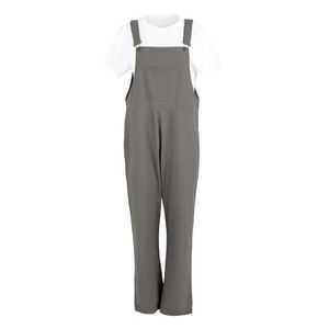 Southside Bib & Brace Cotton Canvas Dungarees Khaki Black M - BA173-M - 1
