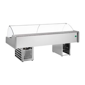 Zoin Saigon Fish Counter Grey with Azure Trim 2000mm - HZ879-200 - 3