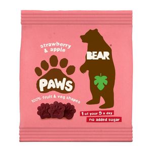 BEAR Paws Fruit Shapes Strawberry & Apple 20g (18 Pack) - KA629 - 1