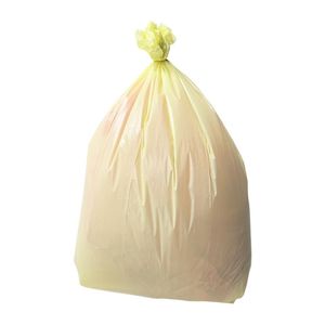 Jantex Medium Duty Yellow Bin Bags 80Ltr (200 Pack) - HW699 - 1